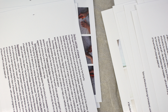 Works by Anthony Auerbach with a text by Tom McCarthy